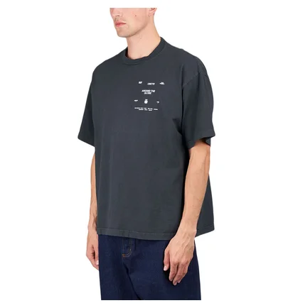 Obey Around the Globe Pigment T-Shirt (Schwarz)