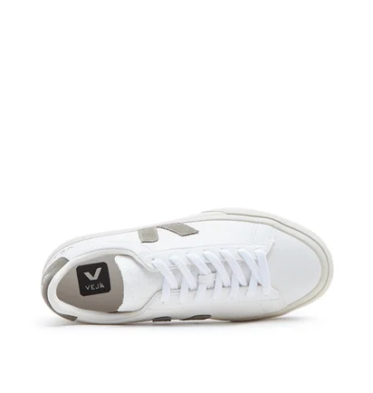 Veja WMNS Campo Chromefree Leather (Weiß / Khaki)