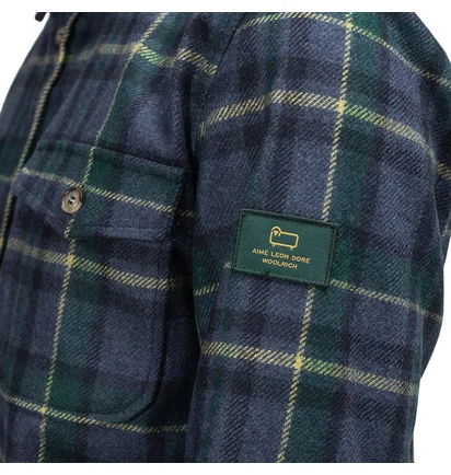 Aimé Leon Dore x Woolrich Flannel Button Down Shirt (Navy)