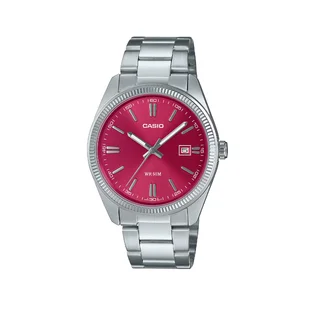 Casio MTP-1302PD-4AVEF (Silber / Rot)