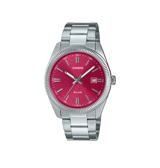Casio MTP-1302PD-4AVEF (Silber / Rot)