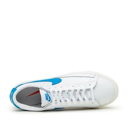 Nike Blazer Low Leather (Weiß / Hellblau)