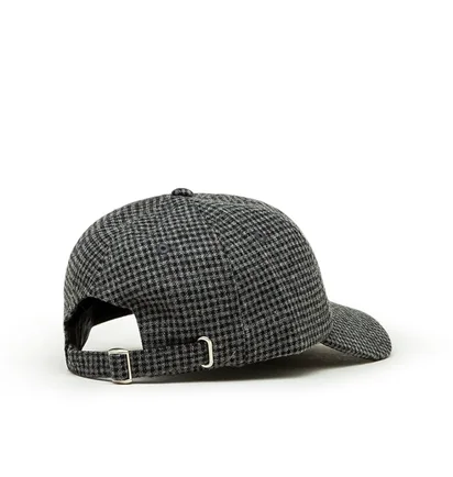 Stüssy Wool Check Big Stock Low Pro Cap (Dunkelgrau)
