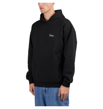 Dime Classic Small Logo Hoodie (Schwarz)