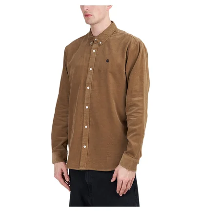 Carhartt WIP L/S Madison Fine Cord Shirt (Braun)