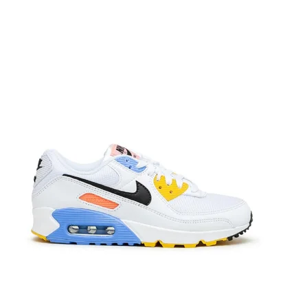Nike WMNS Air Max 90 (Weiß / Blau / Gelb)