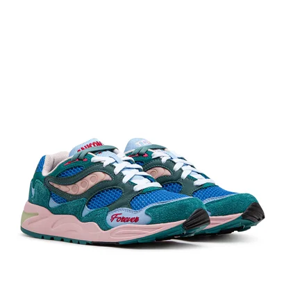 Saucony x JaeTips Grid Shadow 2 (Blau / Multi)
