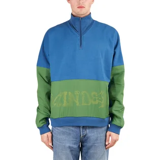 Brain Dead Sinister Screw Overlay Half Zip Fleece (Blau / Grün)