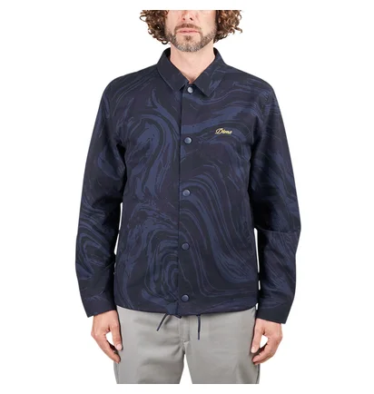 Dime Marble Coach Jacket (Navy)