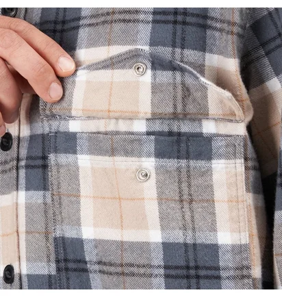 Edwin Big Shirt Longsleeve (Grau / Beige)