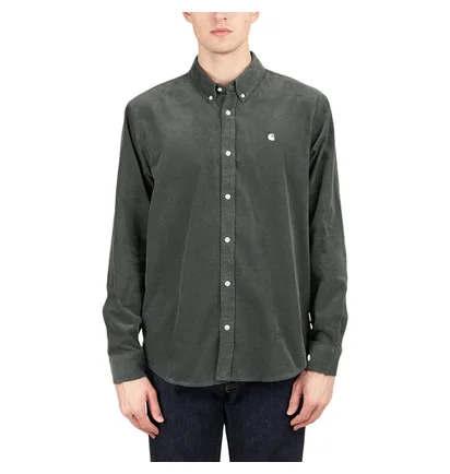 Carhartt WIP Madison Fine Cord Shirt (Grün)