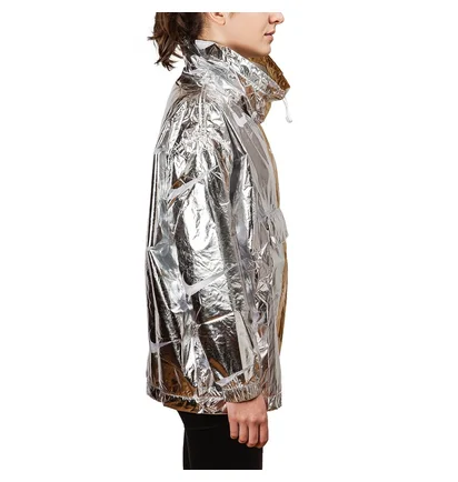 Nike WMNS NSW Metallic Jacket (Gold / Silber)