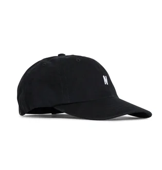 Norse Projects Light Twill Sports Cap (Schwarz)