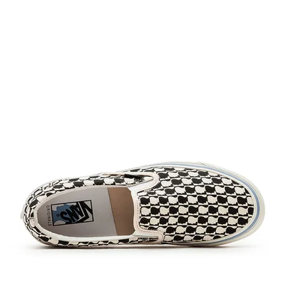 Vans Vault x Brain Dead UA OG Classic Slip-On LX (Weiss / Schwarz)
