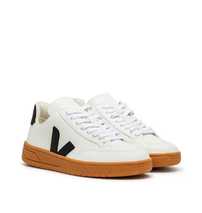 Veja WMNS V-12 Chromefree Leather (Weiß / Schwarz / Gum)