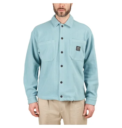 Brain Dead Polar Fleece Climber Shirt (Hellblau)