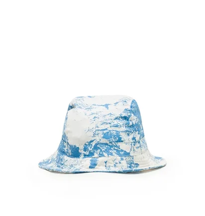 Carne Bollente Night Of The Giving Head Bucket Hat (Blau / Weiß)