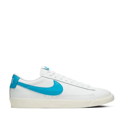 Nike Blazer Low Leather (Weiß / Hellblau)
