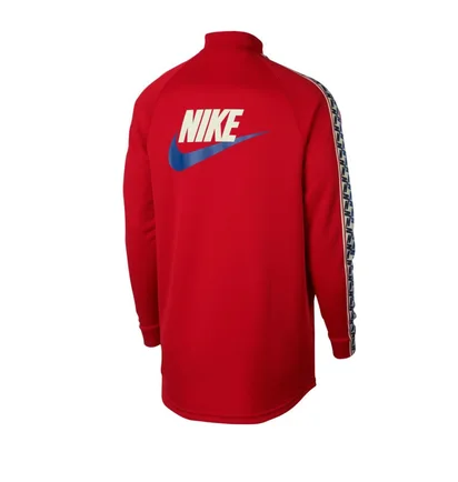 Nike NSW Taped Track Jacket Poly (Rot / Weiß)