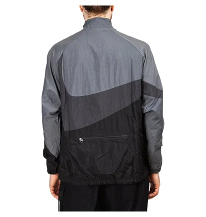Nike Swoosh Woven Halfzip Jacket (Schwarz / Grau)