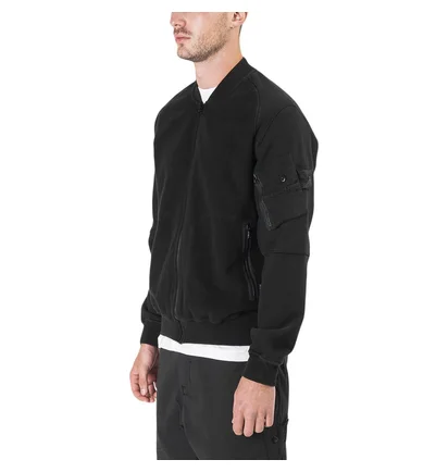 Stone Island Shadow Project Fleece Bomber Jacket (Schwarz)