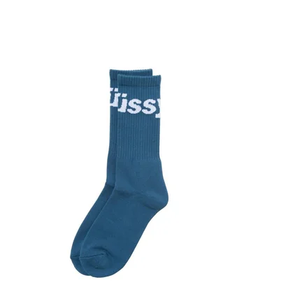 Stüssy Jacquard Logo Socks (Blau)