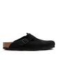 Birkenstock Boston Soft Footbed Suede Leather (Schwarz)