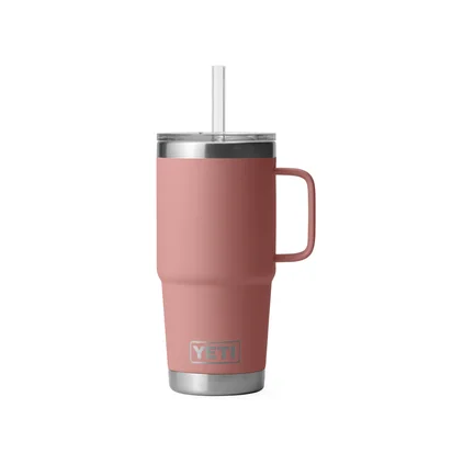 Yeti Rambler 25oz Straw Mug (Pink)