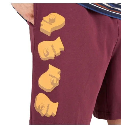 Brain Dead Indie Classics Jersey Short (Burgunderrot)