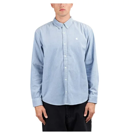 Carhartt WIP L/S Madison Cord Shirt (Blau)