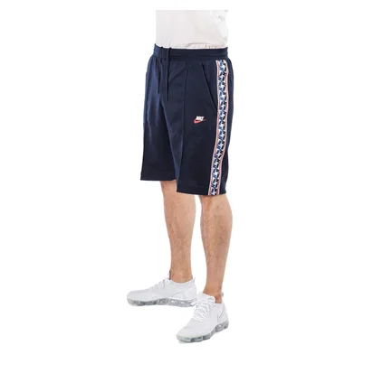 Nike NSW Taped Poly Shorts (Dunkelblau / Weiß)