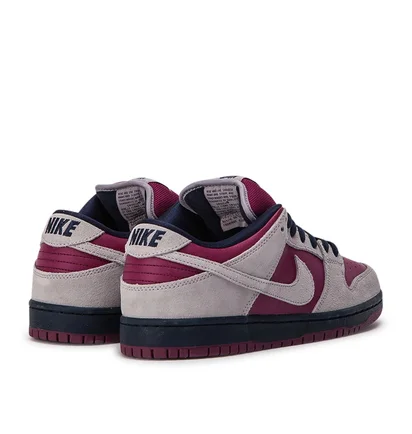 Nike SB Dunk Low Pro (Burgundy / Grau)