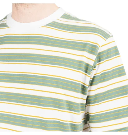 Norse Projects Johannes Multi Stripe T-Shirt (Grün / Weiß)