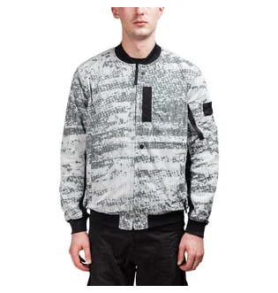 Stone Island Shadow Project DPM Marl Zip Bomber Jacket (Grau)