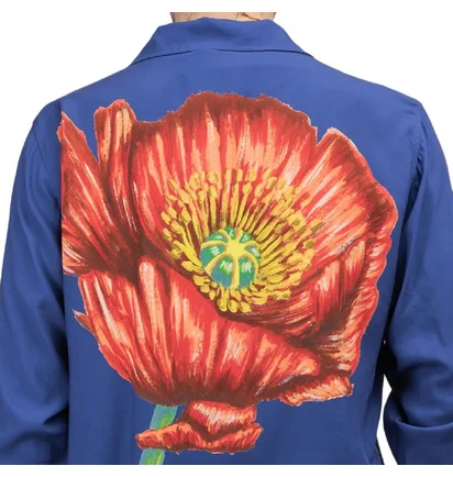 Stüssy Big Poppy Shirt (Blau)