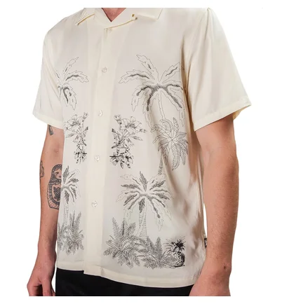 Stüssy Palm Tree Shirt (Creme)