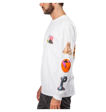 Stüssy Primordial World L/S (Weiß)