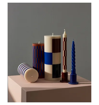 HAY Tube Candleholder Small (Creme)