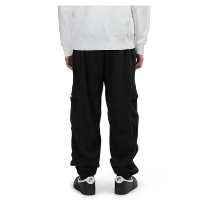 Dime Fleece Round Cargo Pants (Schwarz)