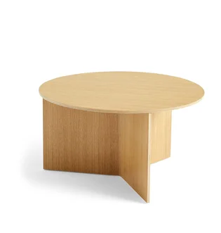 Hay Slit Table Wood Round XL (Braun)