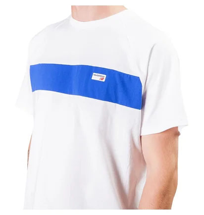 New Balance Athletics Raglan T-Shirt (Weiß / Blau)
