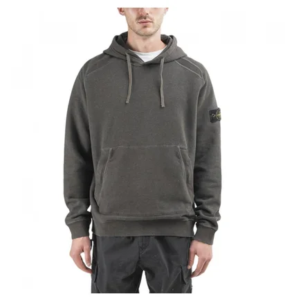 Stone Island Dust Colour Treatment Hoodie (Anthrazit)