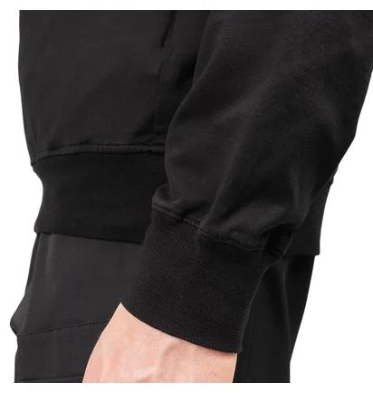 Stone Island Ghost Piece Cotton Stretch Fleece Hoodie (Schwarz)