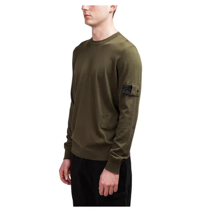 Stone Island Shadow Project Cotton Sweat Shirt (Olive)