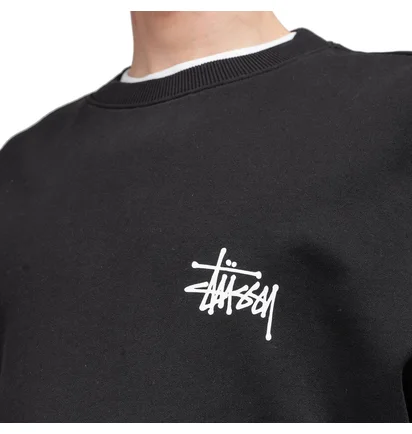 Stüssy Basic Crewneck (Schwarz)