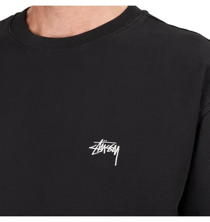 Stüssy Stock Logo Crew (Schwarz)