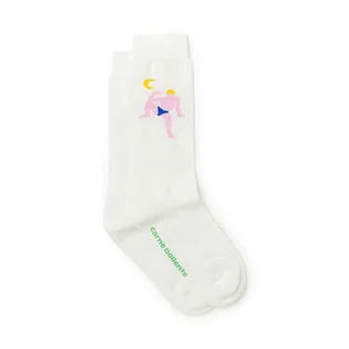 Carne Bollente Midnight Man Snack Socks (Weiß)