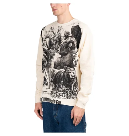Pleasures Revival Thermal Longsleeve (Beige / Schwarz)