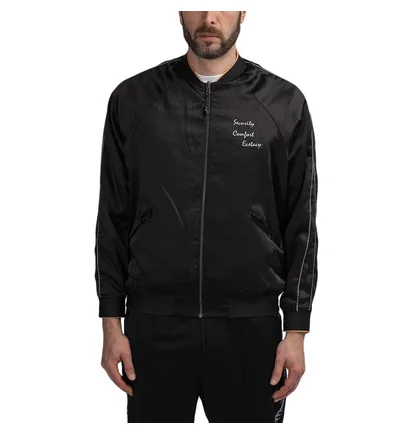 P.A.M. Team Work Reversible Satin Jacket (Schwarz / Grau)