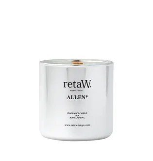 retaW Fragrance Candle 'Allen' (Metallic Silver)